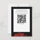 Cartons Réponse Roses rouges Noir gothique (Dos)