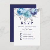 Cartons Réponse Roses Violet Et Bleu (Devant / Derrière)