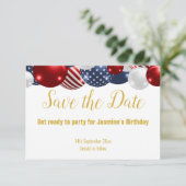 CARTONS RÉPONSE ROUGE BLEU BLANC PATRIOTIQUE ENREGISTRER LA DATE D (Debout devant)