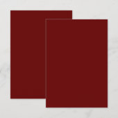 Cartons Réponse Rouge foncé #650000, rouille de cuivre (Devant / Derrière)