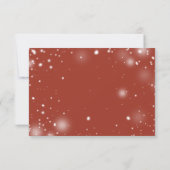 Cartons Réponse Rouge Poinsettia À feuillage persistant Noël or RS (Dos)
