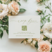 Cartons Réponse ROWAN Minimalist Wedding QR Code