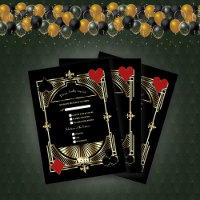 Royal Gold Fleur de lis Great Gatsby Mariage