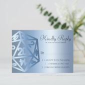 Cartons Réponse RPG Luxe | Bleu Sheen Imaginaire Tablette Gamer Di (Debout devant)