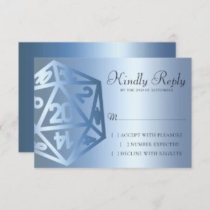 Cartons Réponse RPG Luxe   Bleu Sheen Imaginaire Tablette Gamer Di