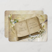 Cartons Réponse RSVP-20e anniversaire de renouvellement de vœux (Devant / Derrière)