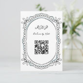 Cartons Réponse Rubans en stylo et en encre et perles Code QR (Debout devant)