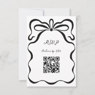 Cartons Réponse Rubans encastrés et code QR bow