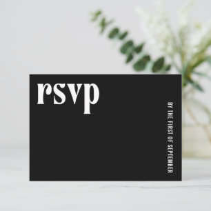Cartons Réponse Ruby Black Mariage moderne