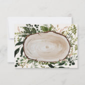 Cartons Réponse Russe aquarelle mariage floral R.S.V.P (Dos)