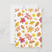 Cartons Réponse Russe chute Feuille Garland Mariage d'automne (Dos)