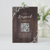 Cartons Réponse Rustic Barn Boho Floral Country Code QR (Debout devant)