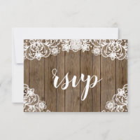 Rustic Barn Bois blanc dentelle Mariage de calligr