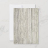 Cartons Réponse Rustic Beach String éclaire le mariage en bois RSV (Dos)
