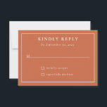 Cartons Réponse Rustic Fall Country Barn String Mariage<br><div class="desc">La carte de réponse est joliment coordonnée avec la faire-part de mariage rustique. Une conception simple et minimaliste dans une couleur de coordination,  la carte RSVP comporte du code QR sur votre site Web mariage au dos de la carte. La carte fait partie d'une collection.</div>