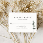 Cartons Réponse Rustic Forest Mountain Woodland Response Card<br><div class="desc">Rustic Forest Mountain Woodland Response Card. Perfect for a rustic or destination mountain wedding.</div>