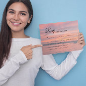 Cartons Réponse Rustic Lake Sunset Lakeside Mariage