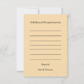 Cartons Réponse Rustic Macrame Boho Wedding Texture (Dos)