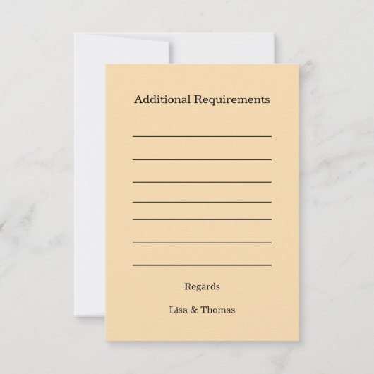 Cartons Réponse Rustic Macrame Boho Wedding Texture (Dos)