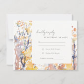 Cartons Réponse Rustic Pastel Automne Mariage Paysage d'automne (Devant)