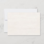 Cartons Réponse Rustic Summer aesthetic Wildflower Wedding (Dos)