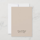 Cartons Réponse Rustic Wildflower Botanical Kraft Paper Wedding (Dos)