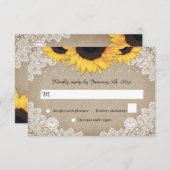 Cartons Réponse Rustic Wood Burlap (Devant / Derrière)