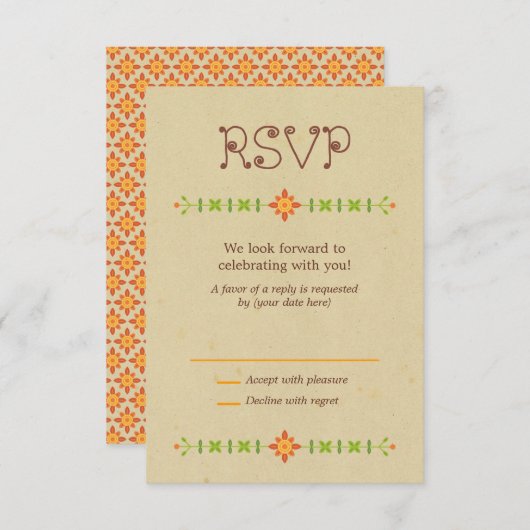 Cartons Réponse Rustique Boho Lovebird Owl Couple Mariage (Devant / Derrière)