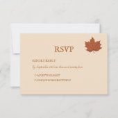 Cartons Réponse Rustique Brown Beige Brûlé Orange Floral Automne R (Devant)