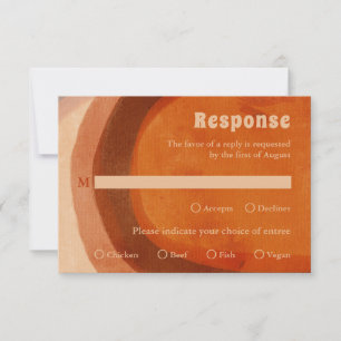 Cartons Réponse Rustique Burtic Orange Arch Mariage moderne