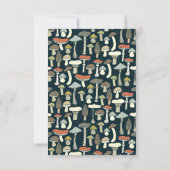 Cartons Réponse Rustique Elegant Bois Wild Champhrooms Mariage (Dos)