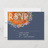 Cartons Réponse Rustique Floral Boho Aquarelle Fleur sauvage Maria (Devant)