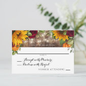 Cartons Réponse Rustique Rose d'automne, Citrouille de tournesol R (Debout devant)