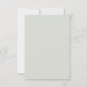 Cartons Réponse Rustique Sage QR Code Greenery Gold Mariage (Dos)