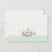 Cartons Réponse Rustique Southern Cotton & Grange Wood Wedding RSV (Dos)