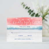 Cartons Réponse Rustique Watermelon Elegant Mariage (Debout devant)