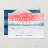 Cartons Réponse Rustique Watermelon Elegant Mariage (Devant / Derrière)