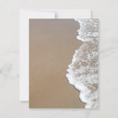 Cartons Réponse Sable & Plage de mousse Photo & Typographie Mariag (Dos)