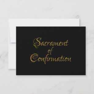 Cartons Réponse Sacrament de confirmation de Golden 3D Look