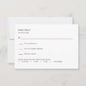 Cartons Réponse Sage & Blush Abstract Floral Wedding Invitation,  (Devant)