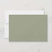 Cartons Réponse Sage Vert Blanc manuscrit Script simple (Dos)
