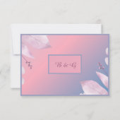 Cartons Réponse sakura mariage en fleurs de cerisier pastel (Dos)