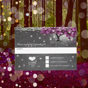 Cartons Réponse Sangria au vin de tableau noir Forest Heart Leaf R