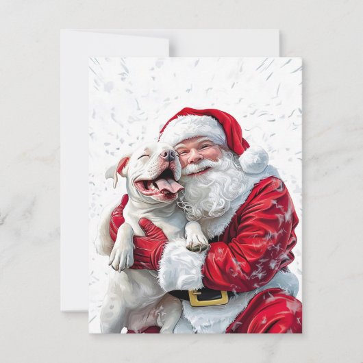Cartons Réponse Santa Claus et Pitbull Chien Chien Chien Chien (Devant)