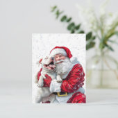 Cartons Réponse Santa Claus et Pitbull Chien Chien Chien Chien (Debout devant)