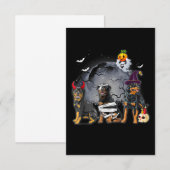 Cartons Réponse Satan Witch Mummy Halloween Cost (Devant / Derrière)