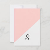 Cartons Réponse Saumon clair rose et gris deux tons (Dos)