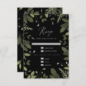 Cartons Réponse Sauvage et vert (Devant / Derrière)