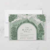 Cartons Réponse Scène de forêt romantique (Devant)