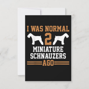Cartons Réponse Schnauzer Miniature Chien 2 École d'entraînement d